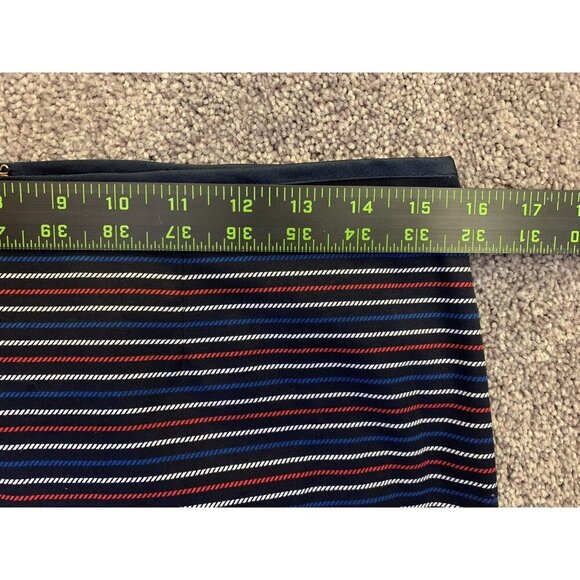 Tommy Hilfiger Womens Straight Striped Multicolor Skirt Back Zip Size 4 - Picture 7 of 9